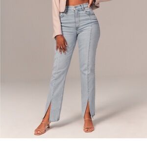 Abercrombie Curve Love Ultra High Rise 90s Straight Jeans